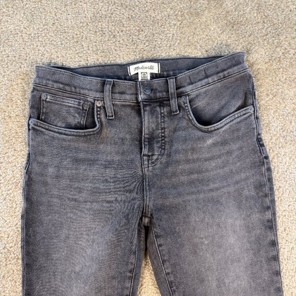 Madewell Jeans Womens Size 29P Petite Kick Out Full Length Denim Ankle Slit F631 - Picture 3 of 16